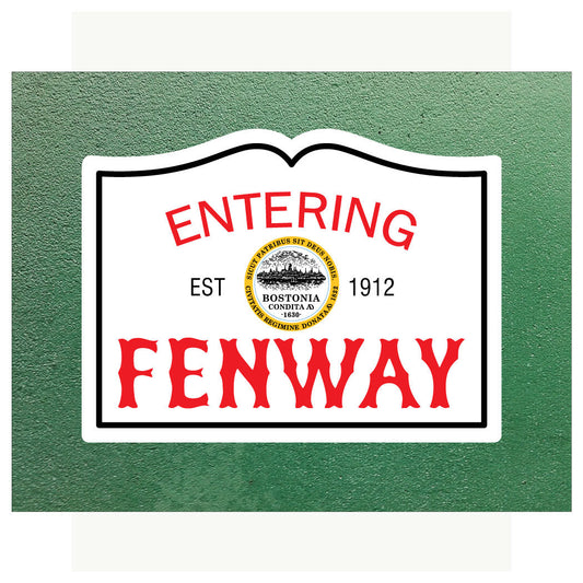 Entering Fenway Sign Print