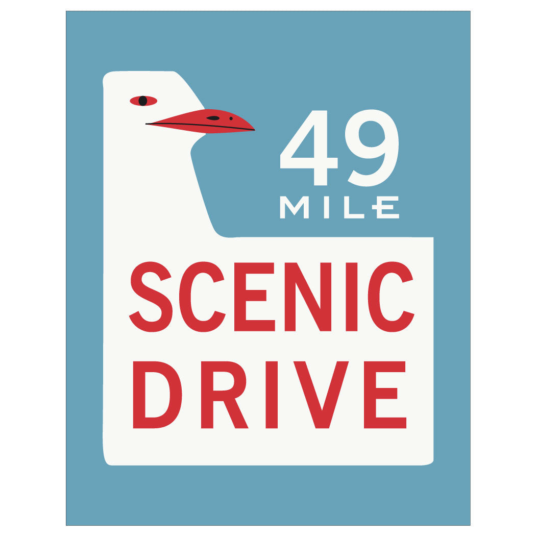 49 Mile Scenic Drive Print