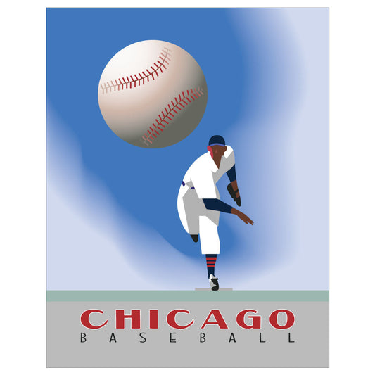 Chicago Baseball Pitcher Print
