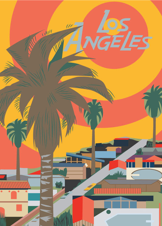 Los Angeles Sun & Pools Print