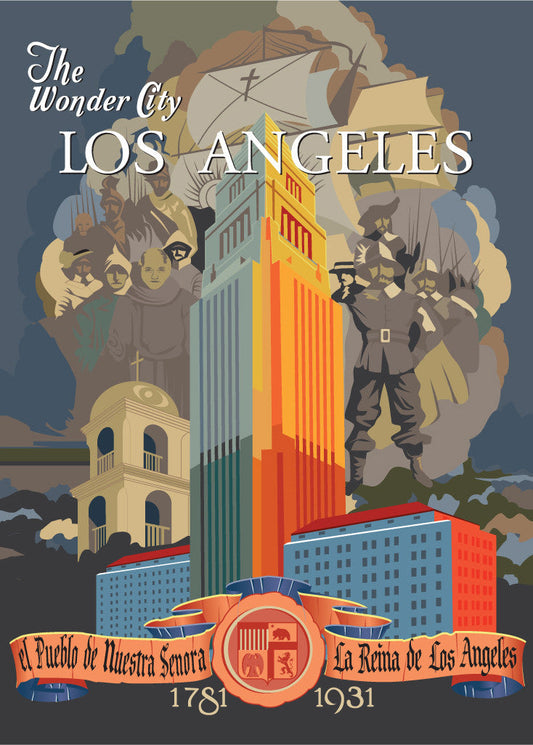 Los Angeles The Wonder City Print