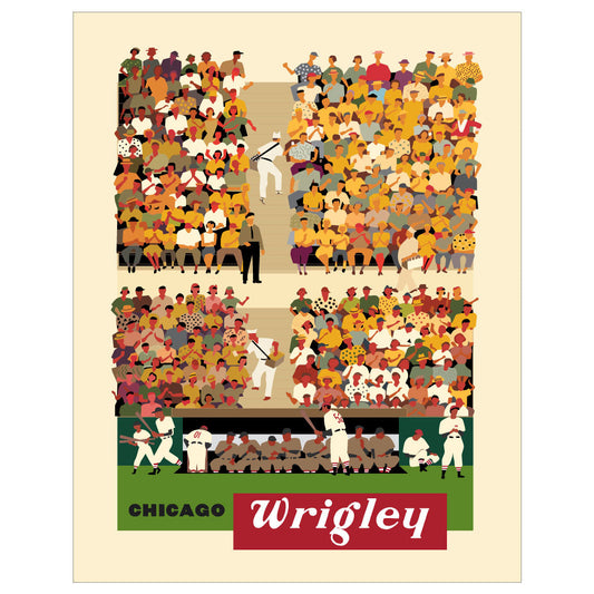 Chicago Wrigley Baseball Stands Print