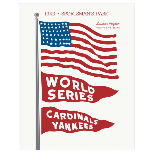 1942 World Series Cardinals Vs Yankees Print