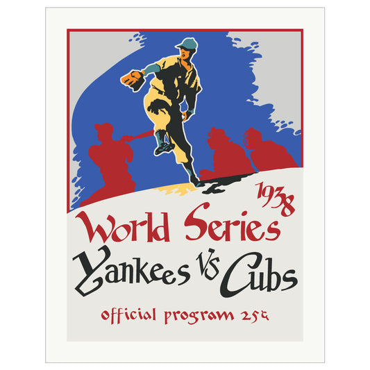 Yankee's Vs Cubs 1938 World Series Program Cover Print