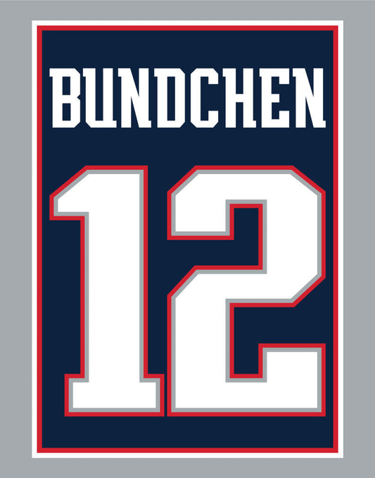 Bundchen 12 Jersey Print