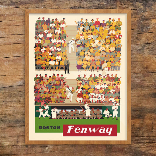 Boston Fenway Baseball Stands Print
