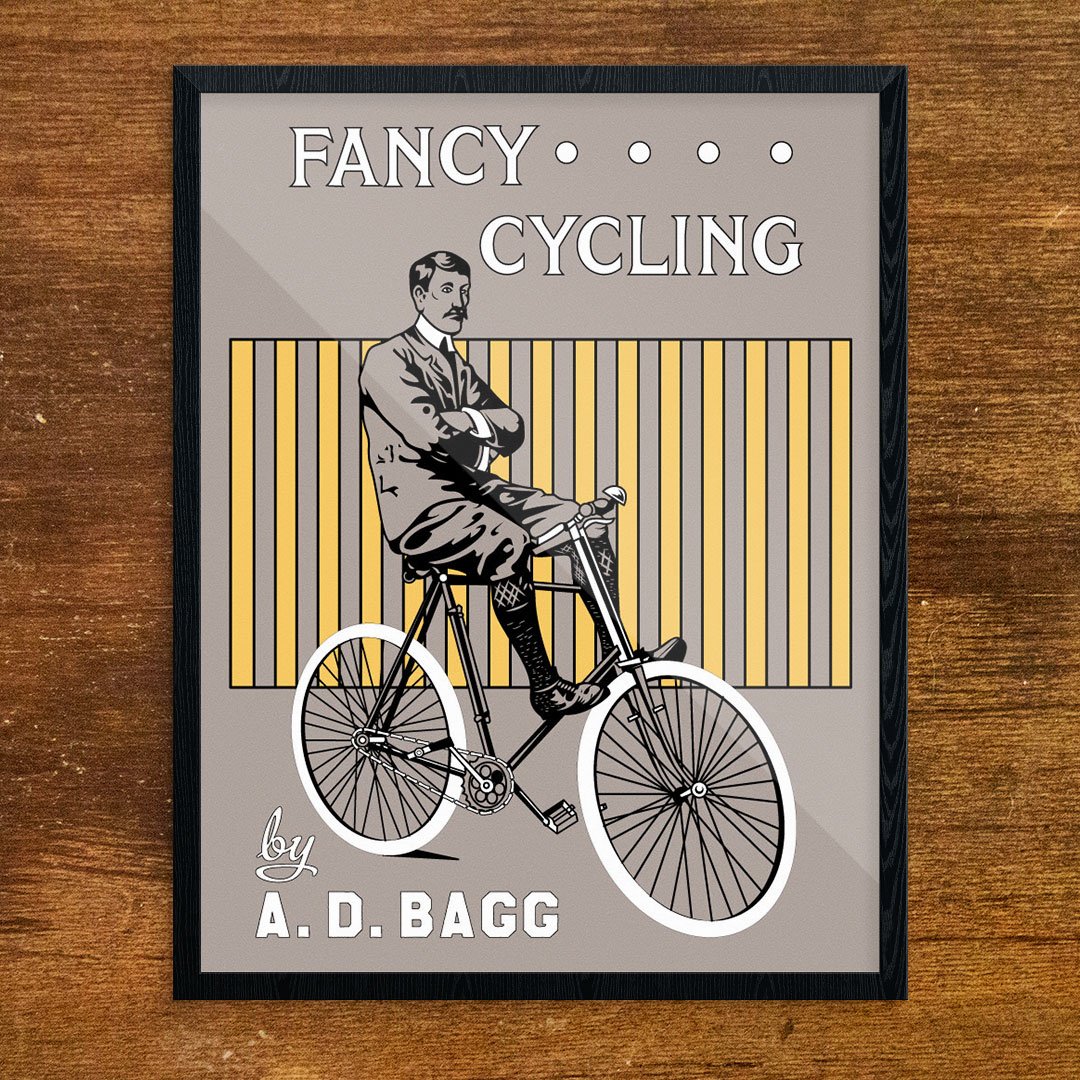 Fancy Cycling by A.D.Bagg Print