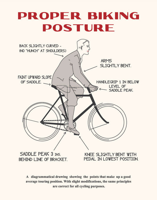 Proper Biking Posture Print
