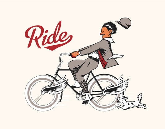 Ride Flying Bike Print