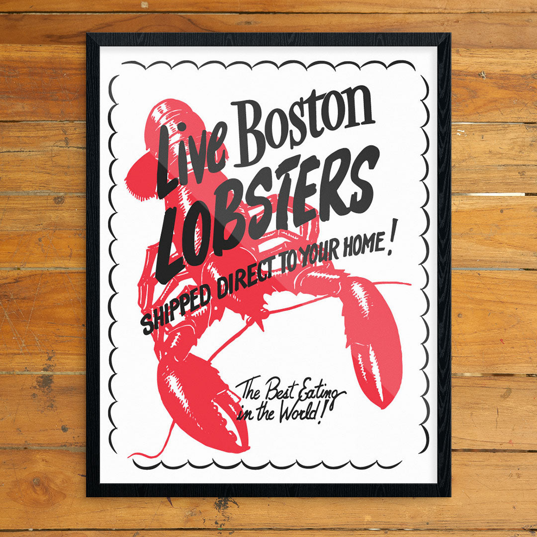 Live Boston Lobsters Print