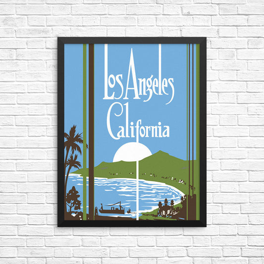 Los Angeles California Sunset Print