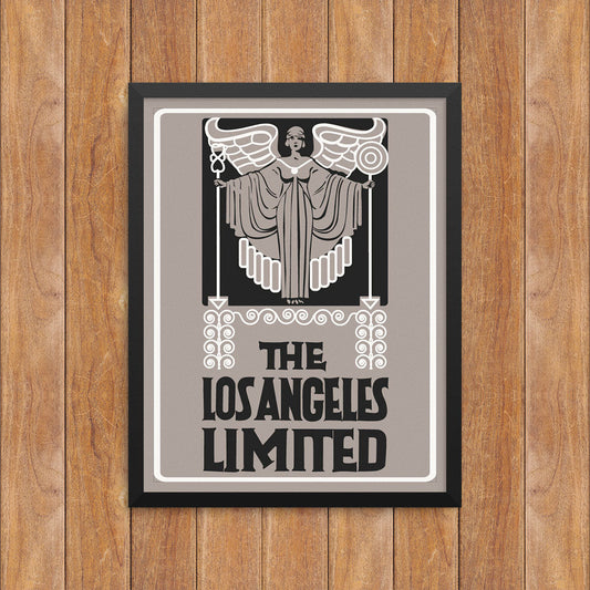 Los Angeles Limited Train Logo Print