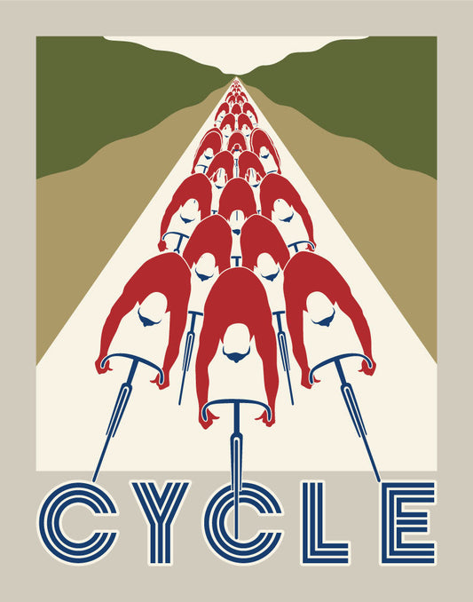 Cycle Bicycle Race Print