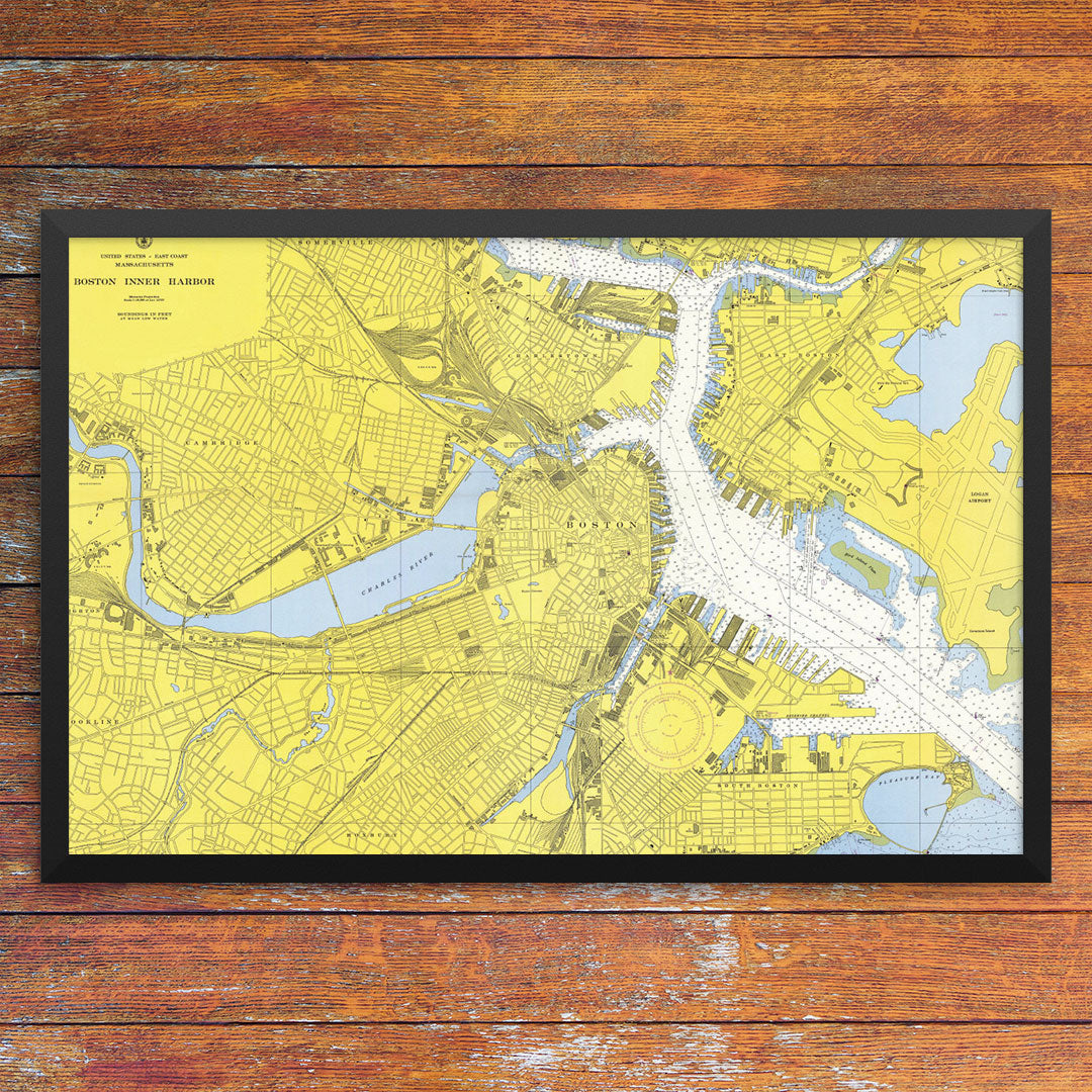 Boston Inner Harbor Nautical Chart