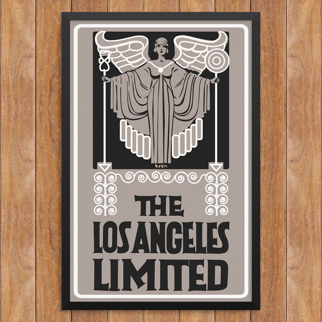 Los Angeles Limited Train Logo Print