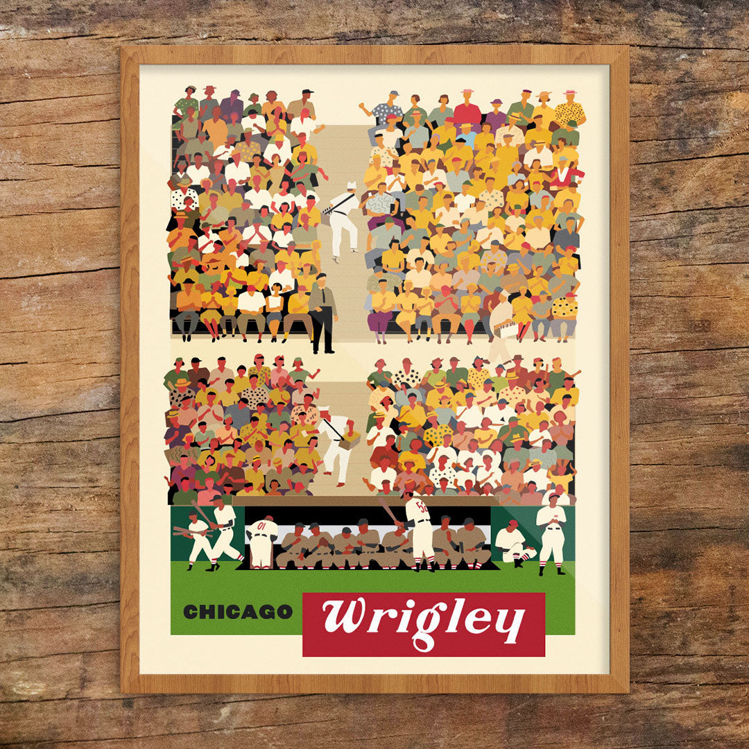 Chicago Wrigley Baseball Stands Print
