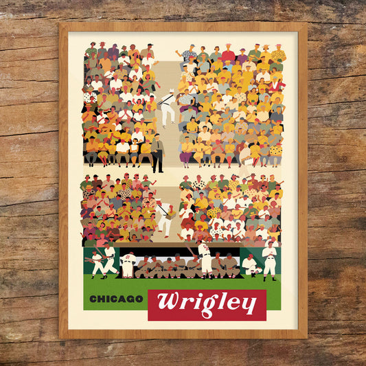 Chicago Wrigley Baseball Stands Print
