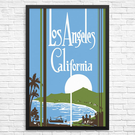 Los Angeles California Sunset Print
