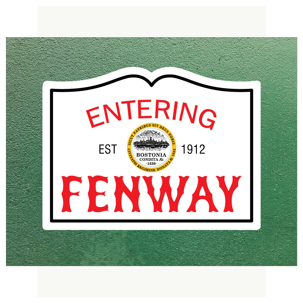 Entering Fenway Sign Print