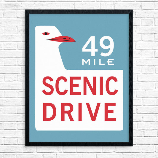 49 Mile Scenic Drive Print