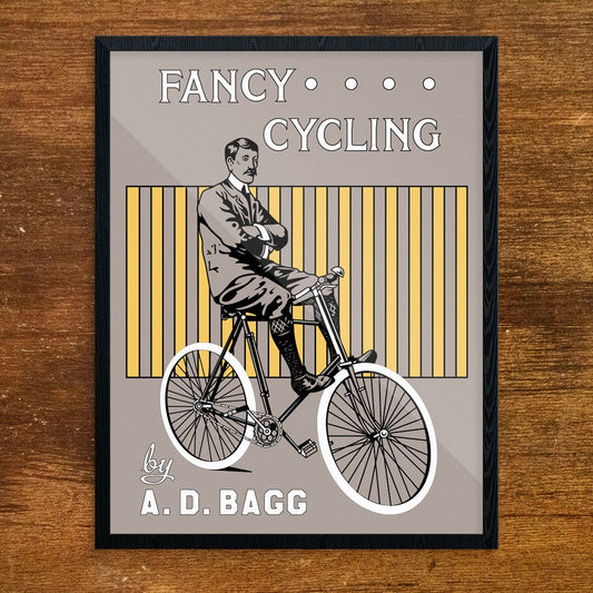 Fancy Cycling by A.D.Bagg Print