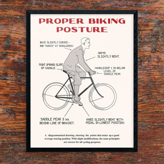 Proper Biking Posture Print