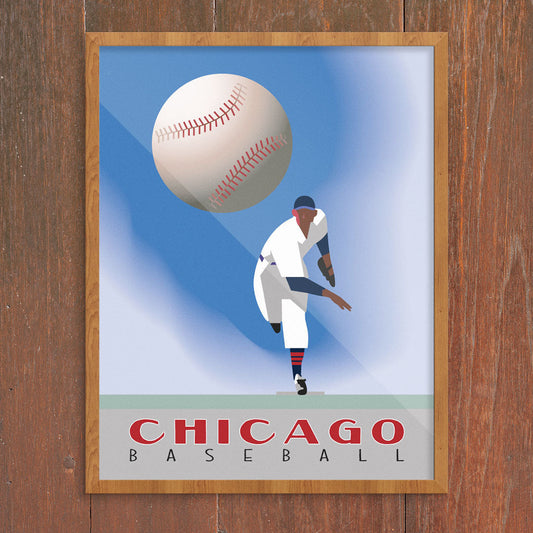 Chicago Baseball Pitcher Print