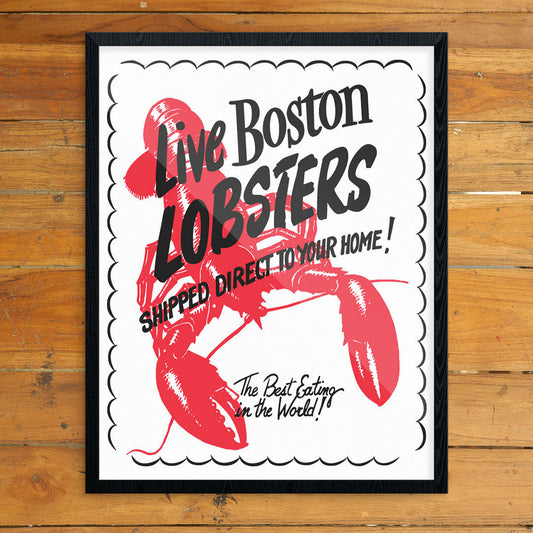 Live Boston Lobsters Print