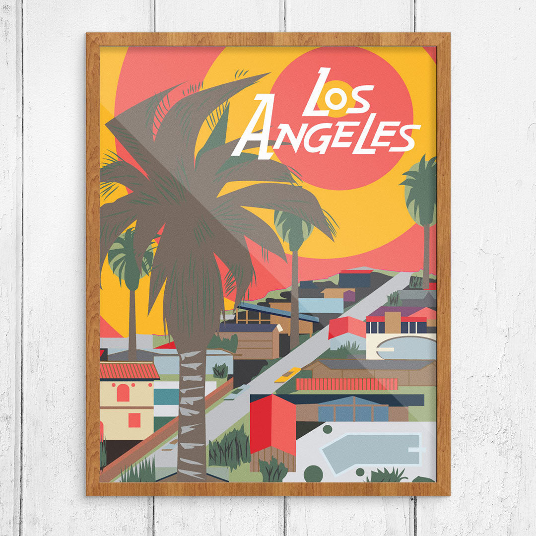 Los Angeles Sun & Pools Print