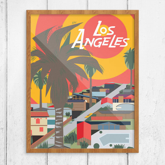 Los Angeles Sun & Pools Print