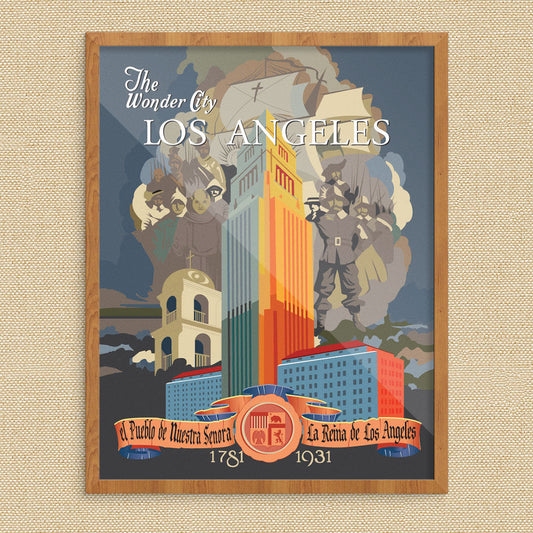 Los Angeles The Wonder City Print