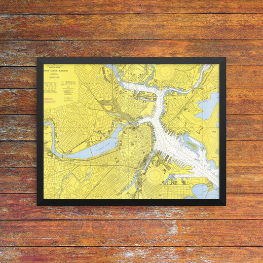 Boston Inner Harbor Nautical Chart
