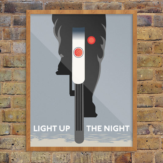 Light Up The Night Biker Print