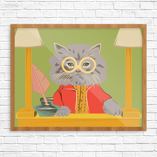 Judgmental Cat Print