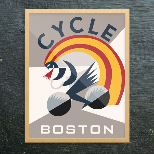 Cycle Boston Print