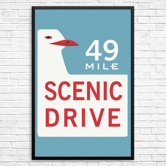 49 Mile Scenic Drive Print