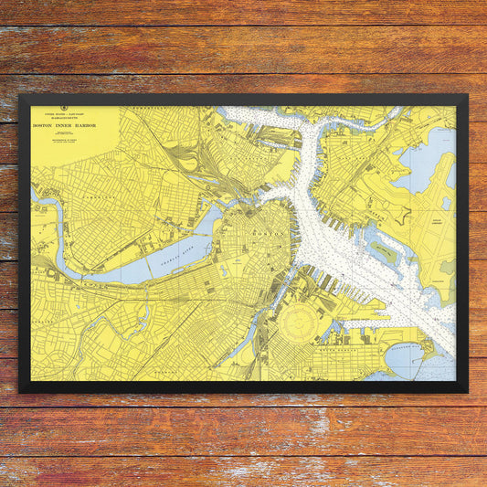 Boston Inner Harbor Nautical Chart